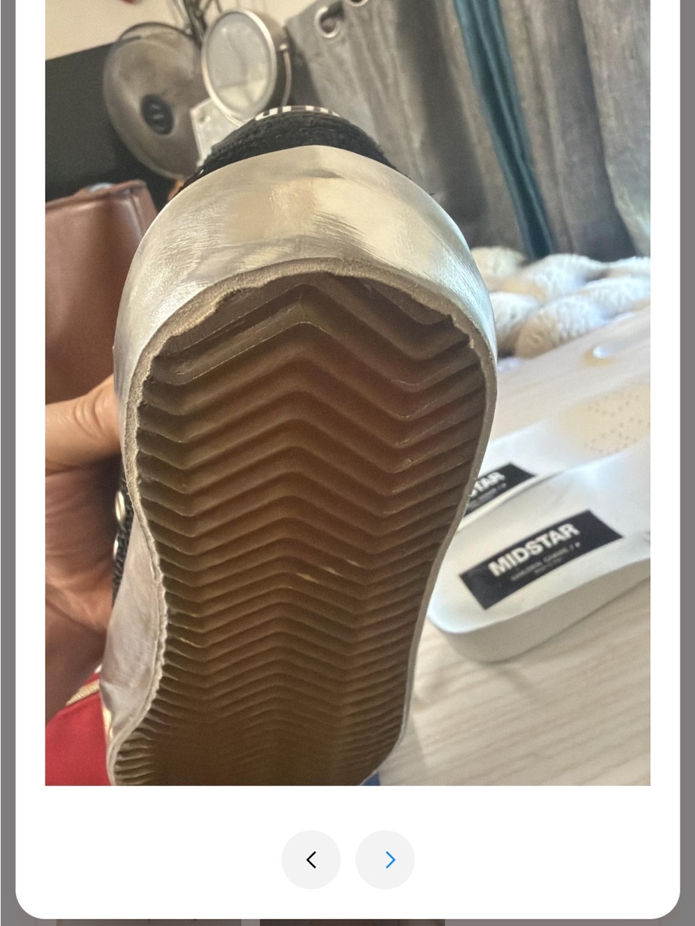 *Authenticated*Golden Goose Deep Blue Mid-Star Sneaker with Leopard star - Picture 9 of 17